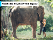 Cambodia Elephant Kid Jigsaw Game Online