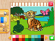 Color Me Jungle Animals Game Online