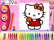 Hello Kitty Coloring Book Game
