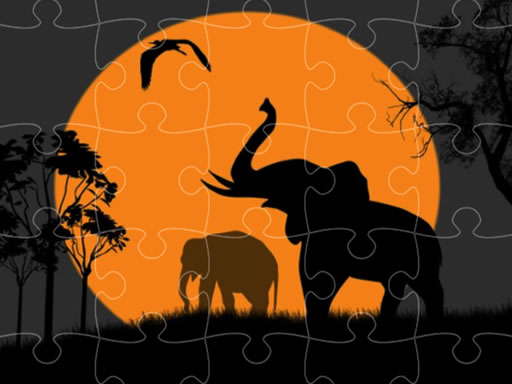 Elephant Silhouette Game