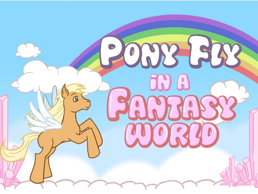 Pony Fly in a Fantasy World Game